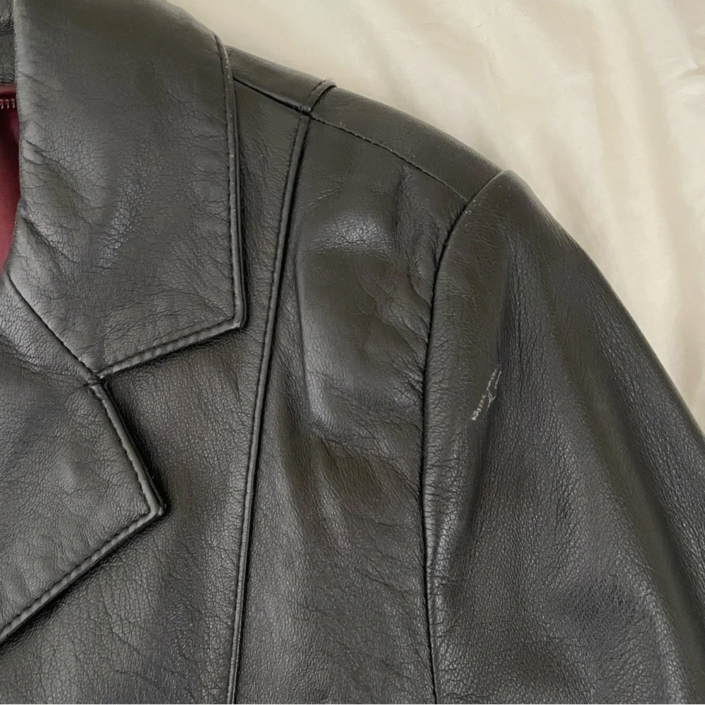 Wilson’s Leather Black Leather coat - Picture 5 of 8